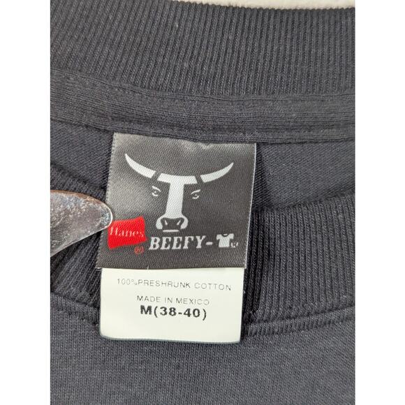 Vintage Apple Mac OS X T-Shirt Men's MEDIUM Black Leopard 2007 iPhone Release - Picture 2 of 7